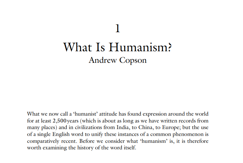 humanism essay topics